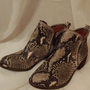 Lucky Brand Leather Ankle Boots